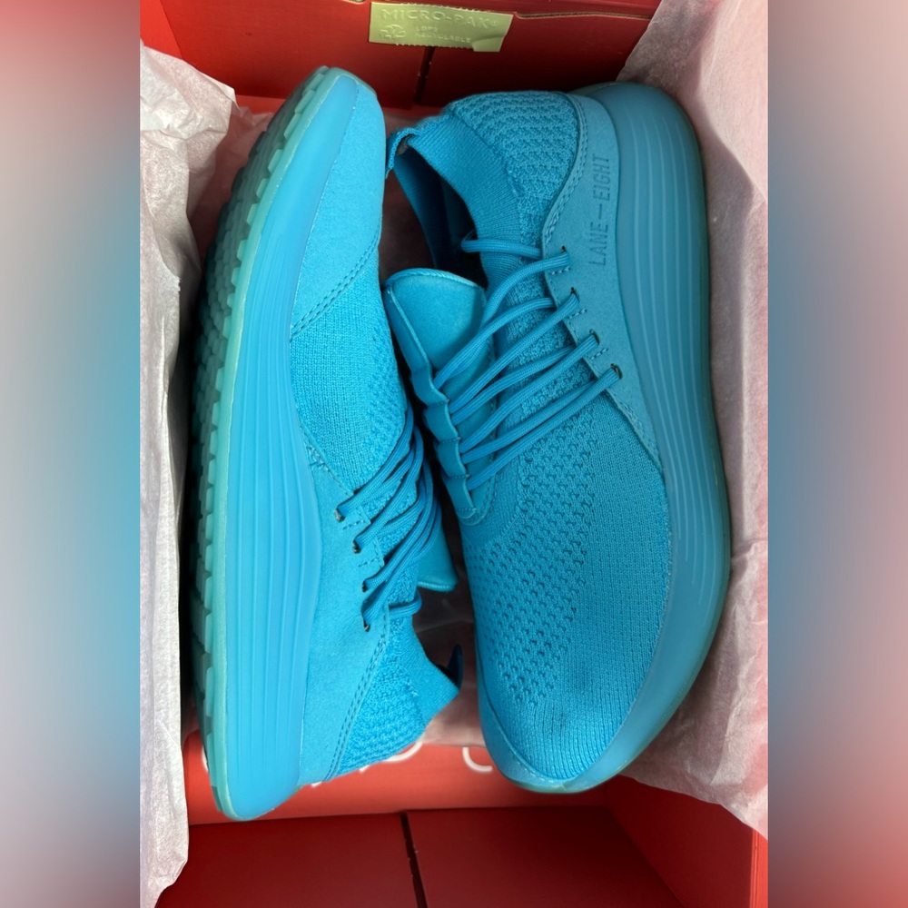 Lane-Eight TRAINER AD 1 Women US 9.5 Running‎ Shoes Electric Blue Vegan Sneakers
